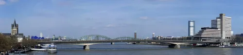 Deutzer Brücke in Köln, Station 9 auf dem selbstgeführten Stadtrundgang