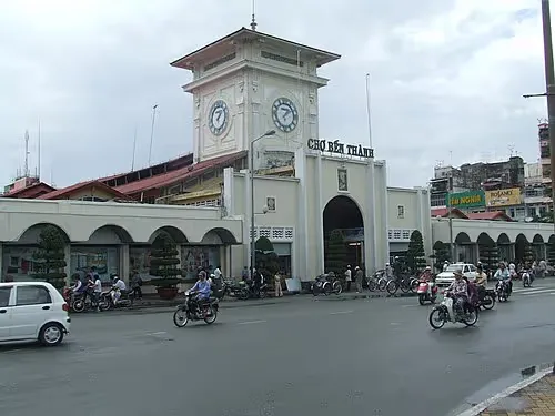 Bến-Thành-Markt in Ho-Chi-Minh-Stadt, Station 9 auf dem selbstgeführten Stadtrundgang