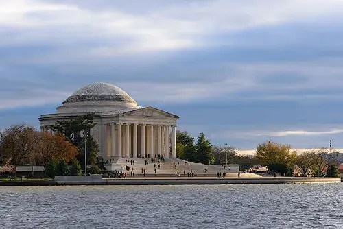 Jefferson Memorial in Washington, D.C., Station 11 auf dem selbstgeführten Stadtrundgang