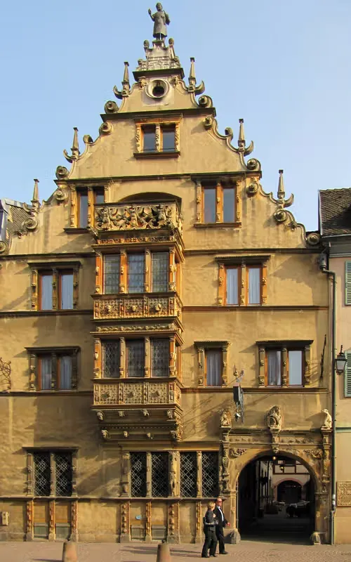 Maison des Têtes in Colmar, stop 3 on the self-guided walking tour