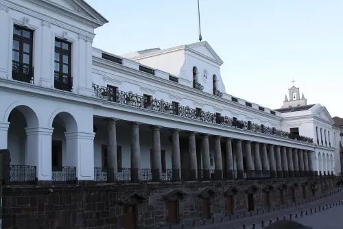 Palacio de Carondelet in Quito, stop 3 on the self-guided walking tour