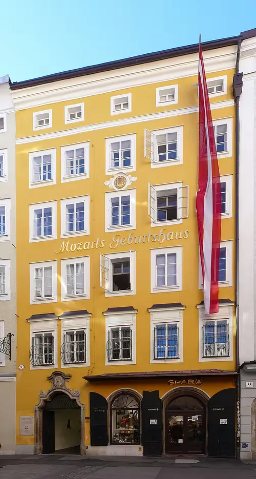 Mozart's Birthplace in Salzburg, stop 10 on the self-guided walking tour