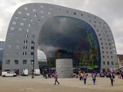 Markthal in Rotterdam, Station 7 auf dem selbstgeführten Stadtrundgang