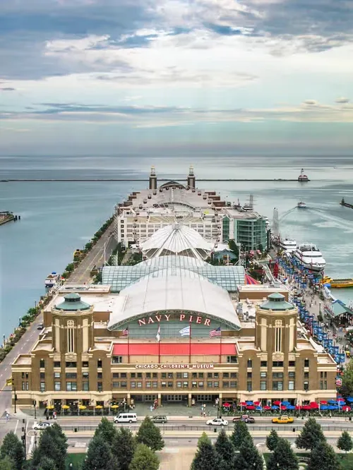 Navy Pier in Chicago, Station 4 auf dem selbstgeführten Stadtrundgang