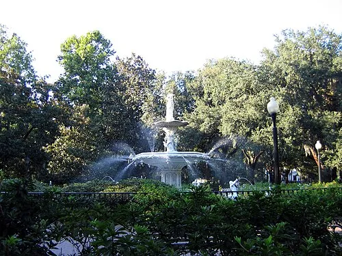 Forsyth Park in Savannah, stop 1 on the self-guided walking tour