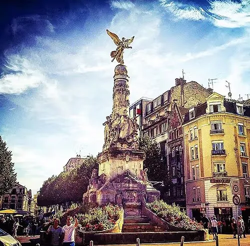 Place Drouet d'Erlon in Reims, stop 2 on the self-guided walking tour