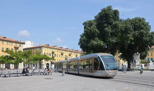Place Garibaldi in Nice, stop 6 on the self-guided walking tour