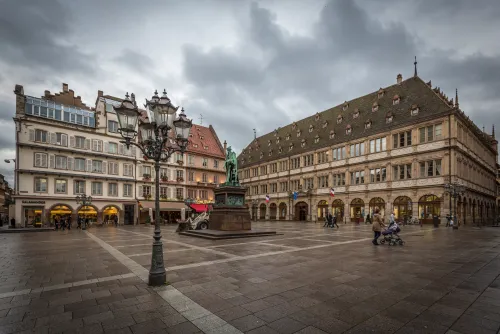 Gutenbergplatz in Straßburg, Station 9 auf dem selbstgeführten Stadtrundgang
