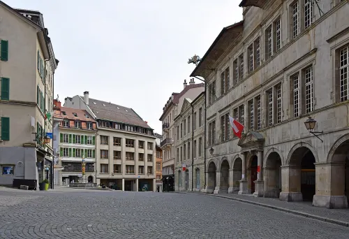 Place de la Palud in Lausanne, Station 6 auf dem selbstgeführten Stadtrundgang