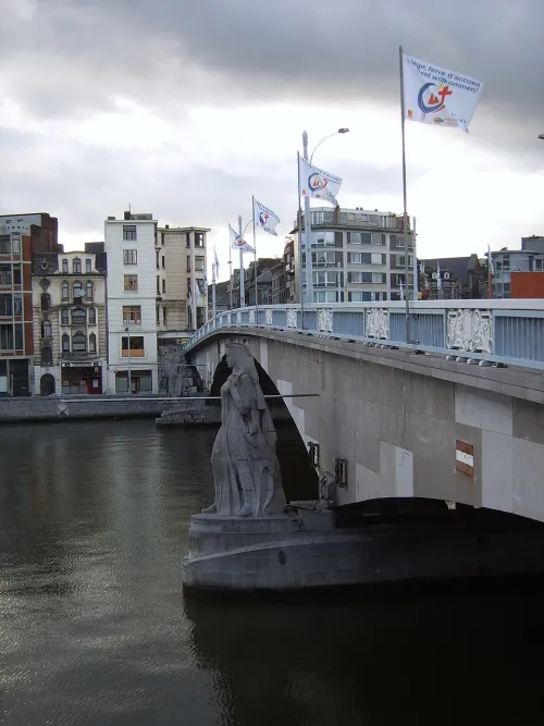 Pont des Arches in Liège, stop 4 on the self-guided walking tour