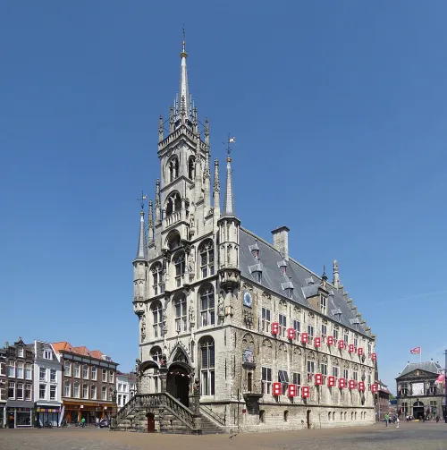 Rathaus von Gouda, Station 4 auf dem selbstgeführten Stadtrundgang