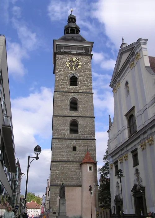 Black Tower in České Budějovice, stop 4 on the self-guided walking tour