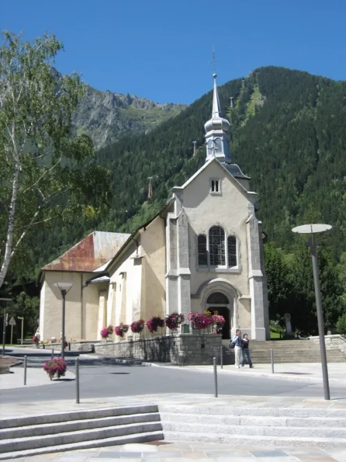 Église Saint-Michel in Chamonix, stop 1 on the self-guided walking tour