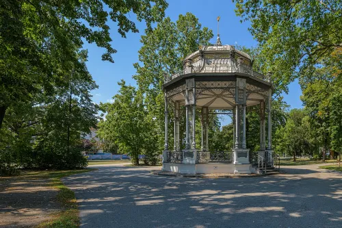 Stadtpark in Krems an der Donau, Station 4 auf dem selbstgeführten Stadtrundgang