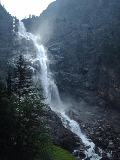Engstligen Falls in Adelboden, stop 5 on the self-guided walking tour