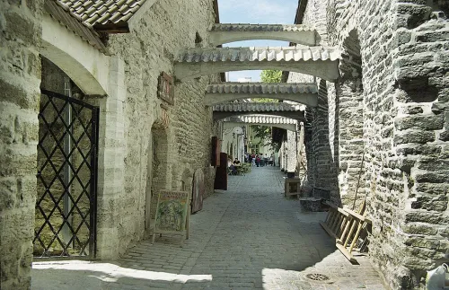 St. Catherine's Passage in Tallinn, stop 11 on the self-guided walking tour