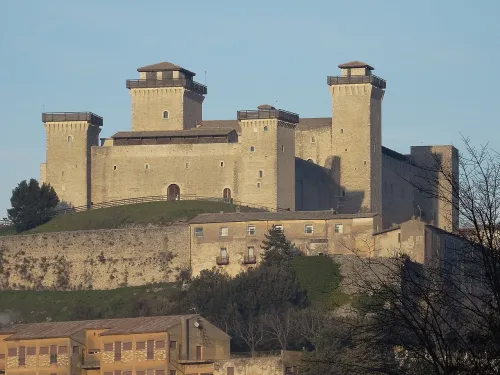 Rocca Albornoziana in Spoleto, Station 7 auf dem selbstgeführten Stadtrundgang