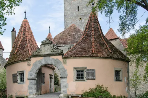 Burgtor in Rothenburg ob der Tauber, Station 8 auf dem selbstgeführten Stadtrundgang