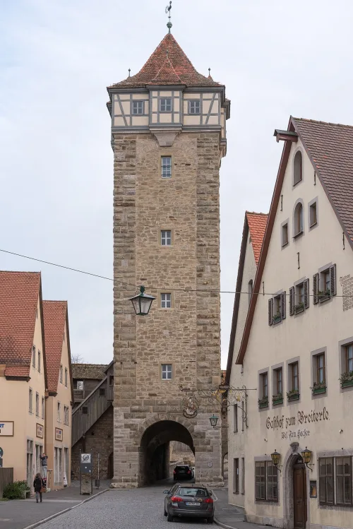 Röderturm in Rothenburg ob der Tauber, Station 2 auf dem selbstgeführten Stadtrundgang