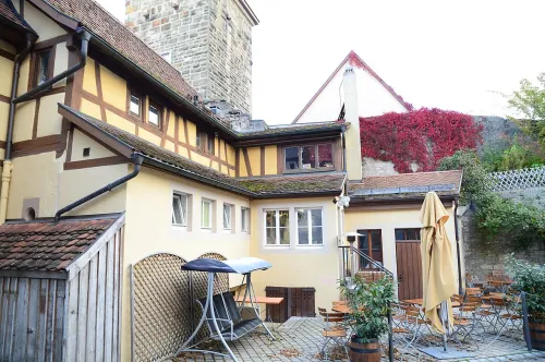 Stadtmauer in Rothenburg ob der Tauber, Station 4 auf dem selbstgeführten Stadtrundgang