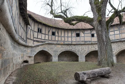 Spitalbastei in Rothenburg ob der Tauber, Station 3 auf dem selbstgeführten Stadtrundgang