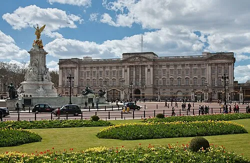 Buckingham Palace in London, stop 12 on the self-guided walking tour