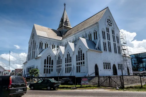 St. George's Cathedral in Georgetown, stop 8 on the self-guided walking tour