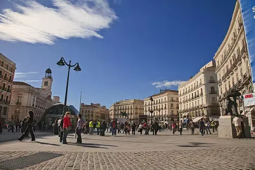 Puerta del Sol in Madrid, Station 1 auf dem selbstgeführten Stadtrundgang