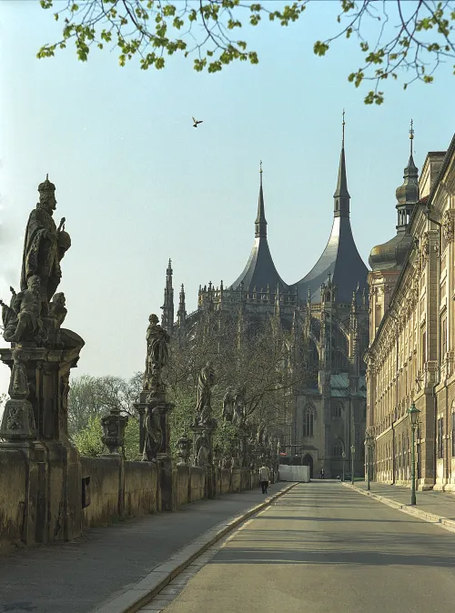 Barborská Street in Kutná Hora, stop 6 on the self-guided walking tour