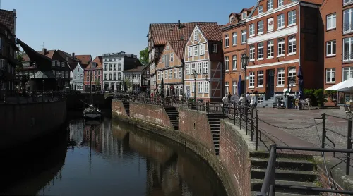 Hansehafen in Stade, stop 1 on the self-guided walking tour