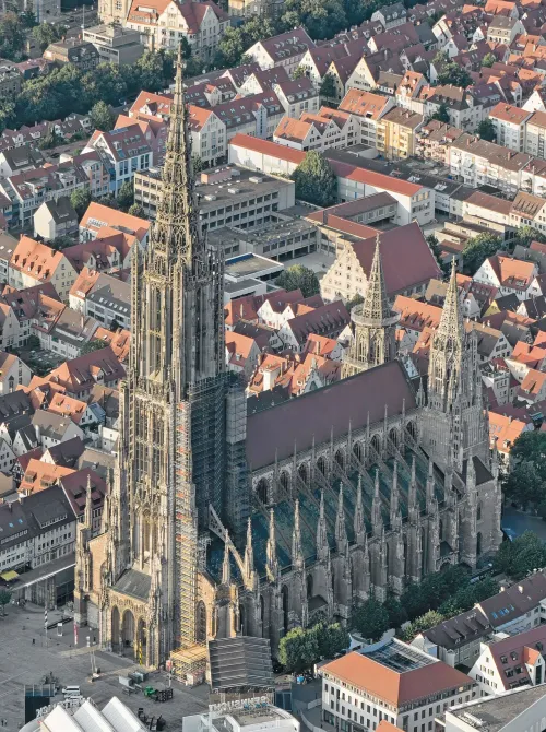 Ulm Minster, stop 1 on the self-guided walking tour