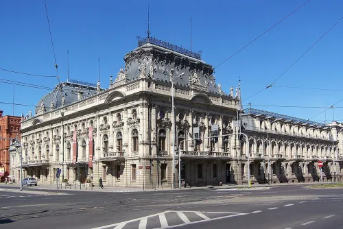 Izrael Poznański Palace in Łódź, stop 2 on the self-guided walking tour