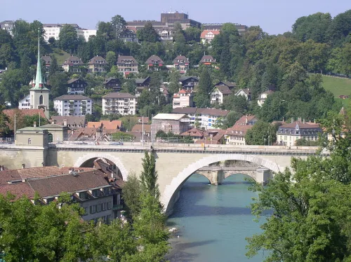 Nydeggbrücke in Bern, Station 7 auf dem selbstgeführten Stadtrundgang