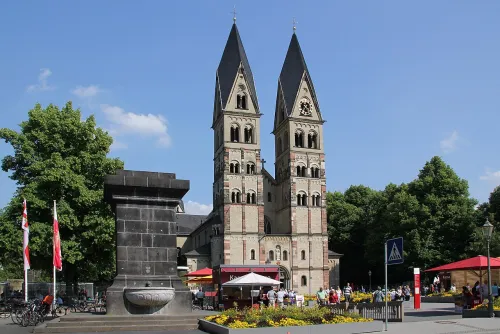 Basilika St. Kastor in Koblenz, stop 10 on the self-guided walking tour