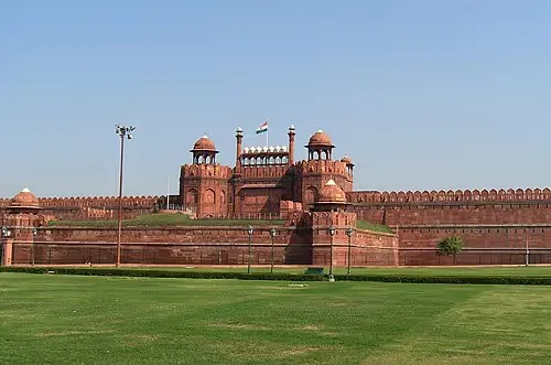 Rotes Fort in Delhi, Station 1 auf dem selbstgeführten Stadtrundgang