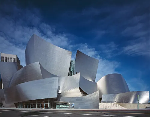 Walt Disney Concert Hall in Los Angeles, stop 1 on the self-guided walking tour