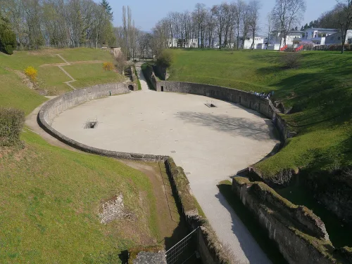 Amphitheater in Trier, Station 6 auf dem selbstgeführten Stadtrundgang
