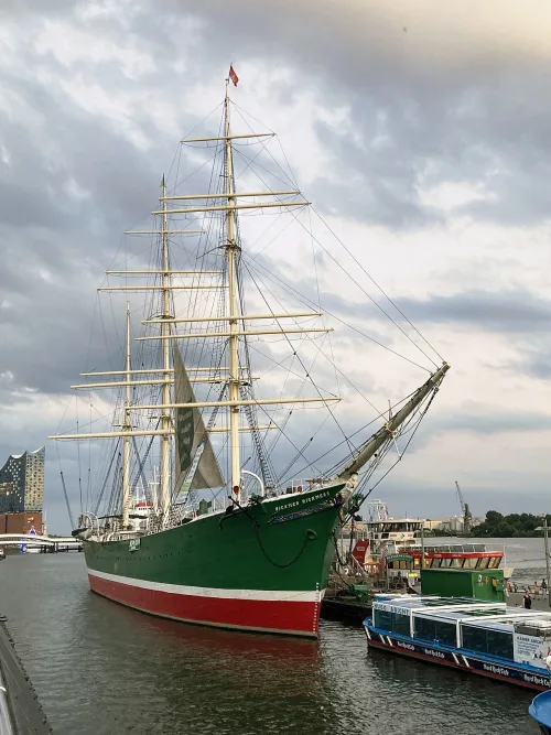 Rickmer Rickmers in Hamburg, stop 7 on the self-guided walking tour