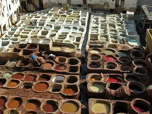 Chouara Tannery in Fez, stop 6 on the self-guided walking tour