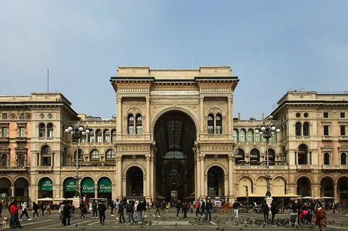 Galleria Vittorio Emanuele II in Milan, stop 2 on the self-guided walking tour