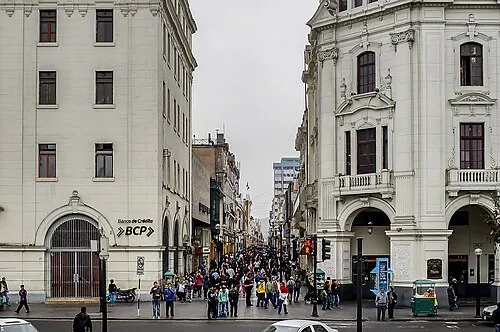 Jirón de la Unión in Lima, stop 2 on the self-guided walking tour