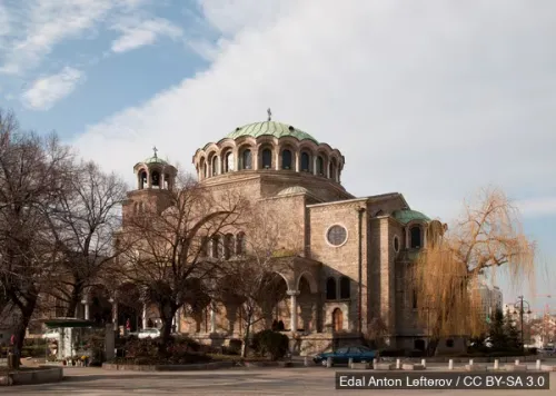 Sveta Nedelya Cathedral in Sofia, stop 7 on the self-guided walking tour