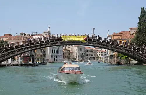 Ponte dell'Accademia in Venice, stop 8 on the self-guided walking tour