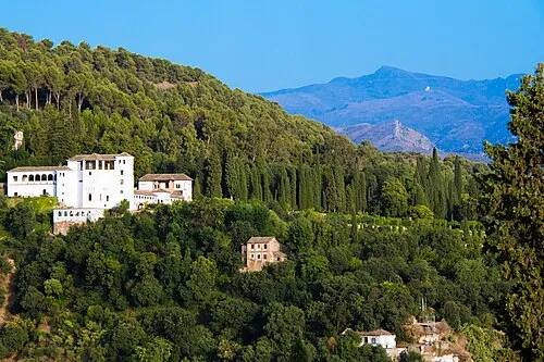 Gärten des Generalife in Granada, Station 1 auf dem selbstgeführten Stadtrundgang