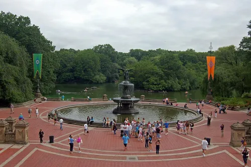 Bethesda Terrace in New York, stop 1 on the self-guided walking tour