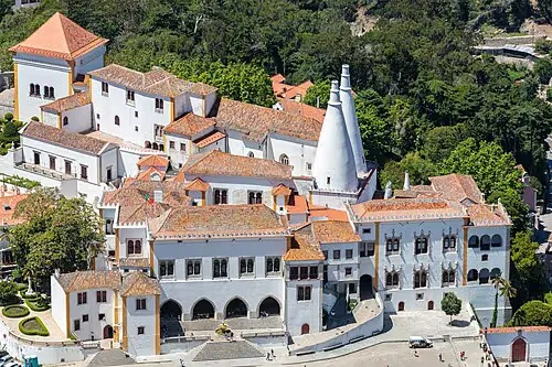 National Palace of Sintra, stop 1 on the self-guided walking tour