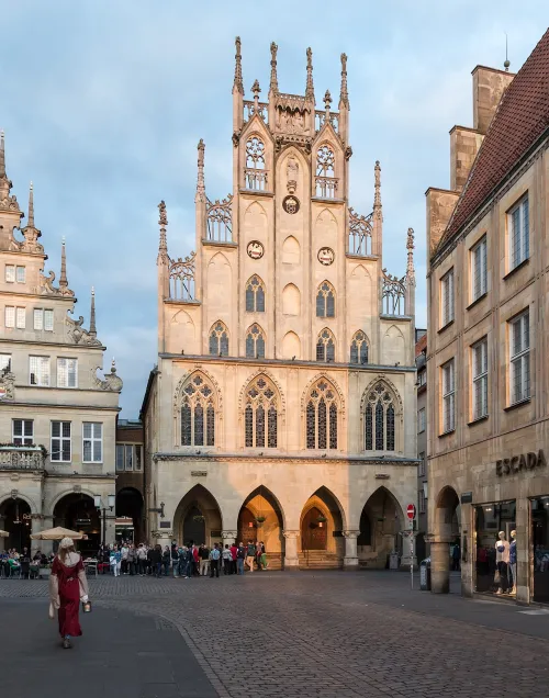 Rathaus Münster, Station 2 auf dem selbstgeführten Stadtrundgang