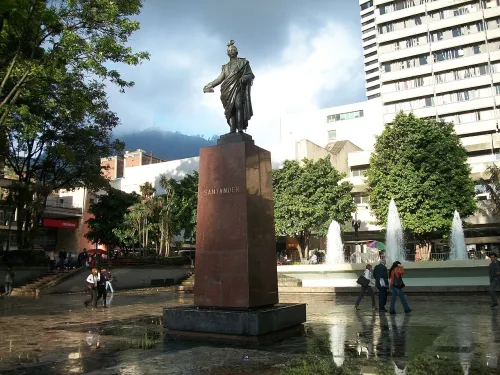 Parque Santander in Bogotá, stop 7 on the self-guided walking tour
