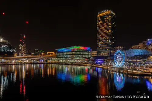 Darling Harbour in Sydney, stop 2 on the self-guided walking tour