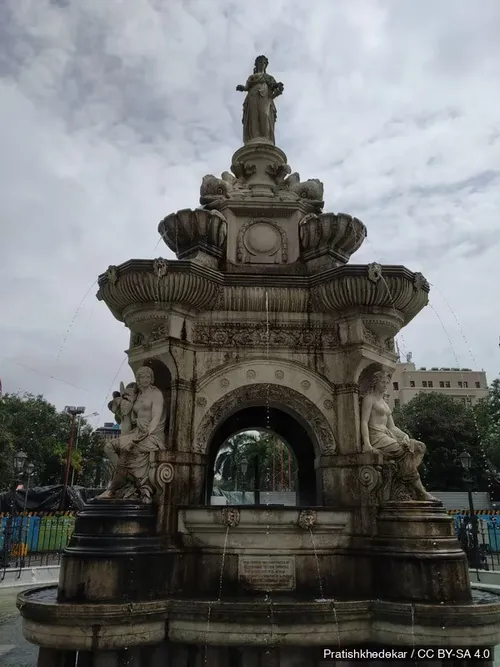 Flora Fountain in Mumbai, Station 6 auf dem selbstgeführten Stadtrundgang